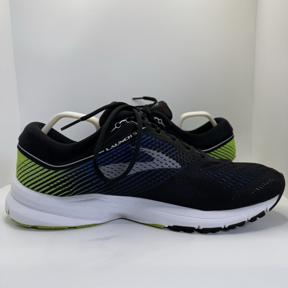 Brooks Launch 5 Men's Running Shoes 1102781D016 Black Blue Green Size‎ 9.5 - Picture 2 of 12